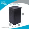BIRDROCK HOME Square Laundry Hamper with Lid and Cloth Liner,