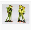 Pair of Frog Figurines Kisses Light Green Assorted Models