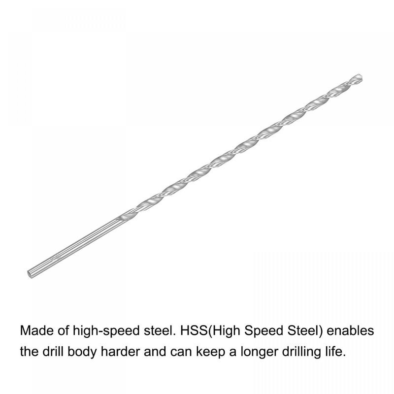 sourcing map 2 pieces HSS twist drills (high-speed steel) extra