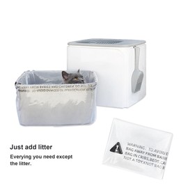 Gibolaby Cat litter Box Liners, Compatible wiht Most of IRIS USA Premium Top Entry Cat Litter Box, 20 Pack