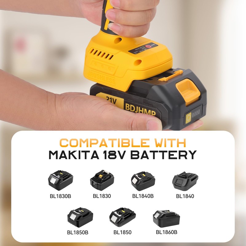 3/8" Brushless Compact Drill Tool Set, 85N.m 21V Cordless Drill