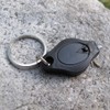 Calsgkspray Black Mini Flashlight Keychain Keychain Lightweight Mobile Black Durable