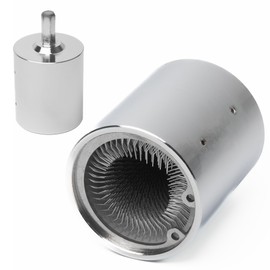 1" Full-Metal Copper Pipe Cleaner, 1.8" Extended Tube Cleaning Brush for Drill with Replaceable Brushes, for Professional Plumbers and Industrial Purposes