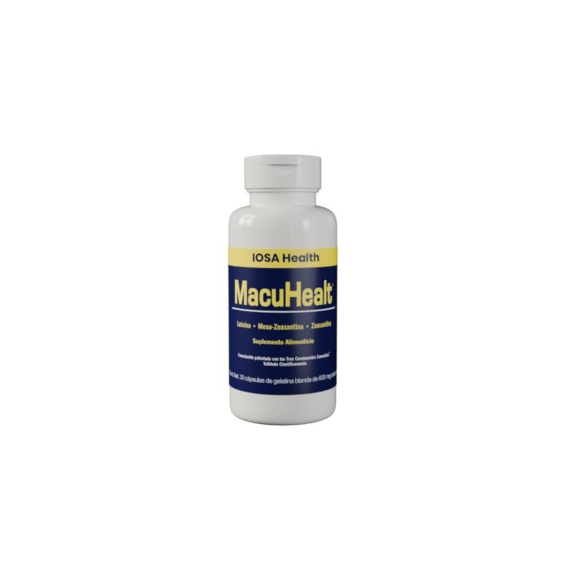 Macuhealt 30 cápsulas | Suplemento ocular con luteína, zeaxantina y
