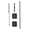 Wright Products VS10BL Screen Door Hardware Set, Black