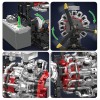 Mould King 10211 Radial Aircraft Engine Motor Model That Runs