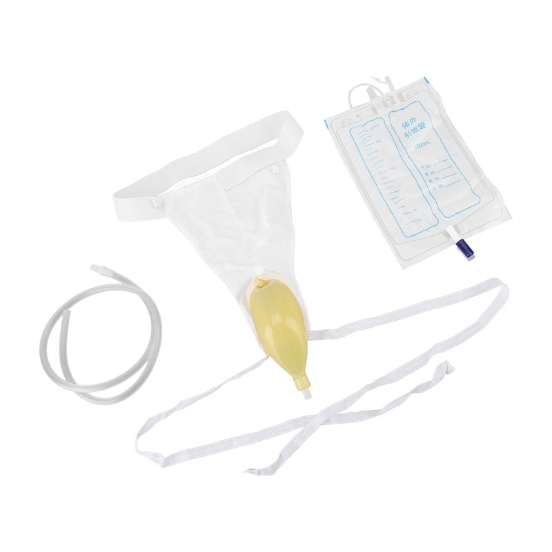 Urine Collector Bag 1000ml Reusable Skin Friendly Silicone Urine Drainage