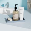 Mriluvy Vanity and Bathroom Tray, 7.7" ABS Countertop Organizer,Waterproof Vanity