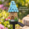 Solar Cartoon House LED Garden Stake Light, Warm Yellow Outdoor