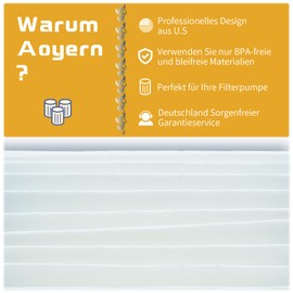 Replacement Filter for Whirlpool Filter, for MSpa Whirlpool Filter Model from 2020, for Mspa Whirlpool Accessories Pool Filter, Compatible with Mspa Filter (Pack of 6)