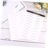 FRCOLOR 2 Sheets/20 Pairs Waterproof Eyebrow Stickers Long Lasting Hair-like