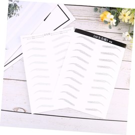 FRCOLOR 2 Sheets/20 Pairs Waterproof Eyebrow Stickers Long Lasting Hair-like Simulation Easy to Apply for Women