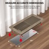 FanGoFast 4" x 10" (Duct Opening Size) Floor Register Brown