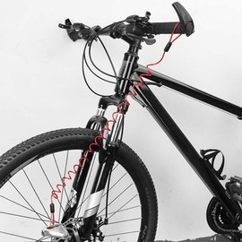 MiOYOOW Motorcycle Reminder Cable Reminder Cable for Brake Disc Lock Cable for Theft Protection Stretchable up to 120 cm