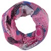 fashionchimp Women Loop Circle Pattern Psychedelic Print Tube Scarf Summer