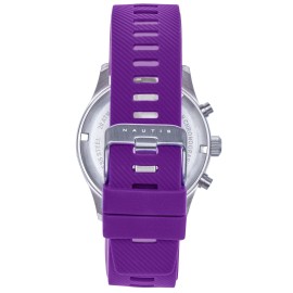 Nautis Meridian Chronograph Strap Watch w/Date - Purple