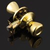 GOBEKOR 3 Pack Keyless Passage Door Knobs Closet Polished Brass