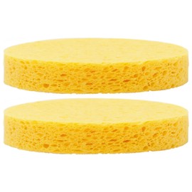Bellotti Body Cleansing Thick Sponge 2 Pieces, Yellow, 1 Piece / 벨로티 바디클렌징 두꺼운 해면스펀지 2개입, 노란색, 1개