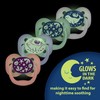 Dr. Brown's Advantage Glow-in-The-Dark Baby Pacifier, Fully Symmetrical Soother with