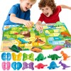 Dinosaur Playdough Sets for Kids Ages 2-4, Family Board Games