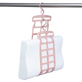 Astro 711-68 Pink Pillow Hanger (As Seen on TV) Pillow Drying Hanger, Adjustable Size According to the Size of Pillow, Securely Holds Cushions and Plush Toys, Laundry Hanging, Slim, Hanging, Space
