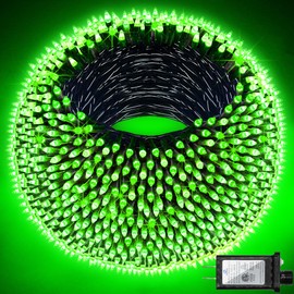 QUHUATU 300LED 75ft Christmas Lights with 12 Lighting Modes, Dimmable Outdoor String Light Waterproof Decorative Light for Xmas Yard Party Wedding Garden Patio Christmas Decoration (Green)