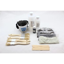 Composite Guys DIY CHOPPED CARBON FIBER KIT 120 GRAMS REAL CARBON FIBER WITH WHITE FIBERGLASS