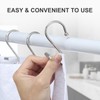 Brushed Nickel Shower Curtain Hooks, Goowin Shower Curtain Hooks, T-Bar