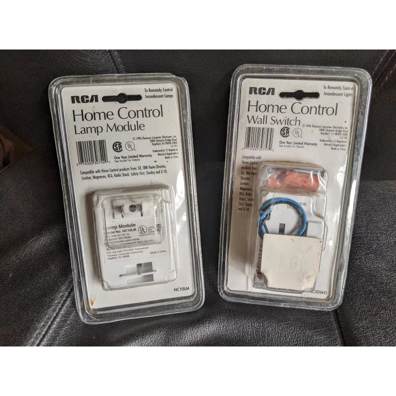 X-10 lamp module and wall switch combo