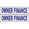 2-6x24 Owner Financing Real Estate Rider Sign Blue