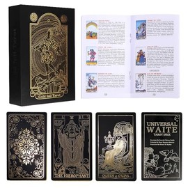 Baraja de Tarot Rider Waite Clásica (78PCS), con Guía y Caja de Regalo, Juego de Adivinación para Lectores Principiantes y Expertos
