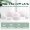 TERF® M12 White Plastic Hex Nut Bolt Dome Cap Cover