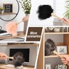 MehelloFeather Ostrich Feather Duster 12 Inch Handheld Duster Supplies, Wooden