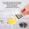 WEZCHUGHAOL 20 Pcs Double Compartment Condiment Containers with Lids 2024