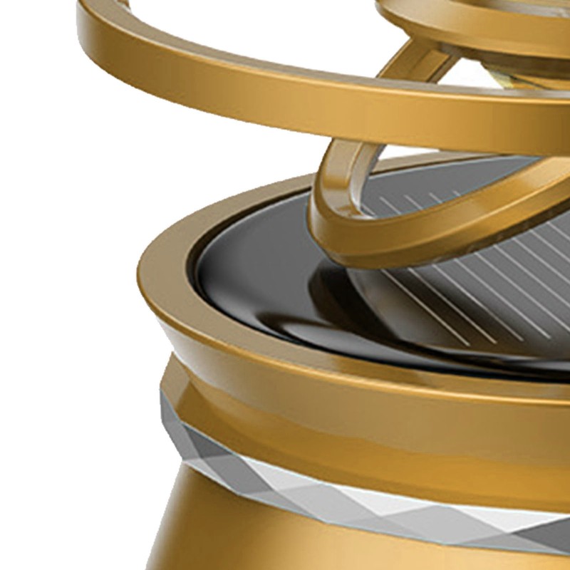 Car Aromatherapy Solar Energy Suspended Crystal Ball Rotating Car Aroma