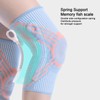 1 Pair Knee Brace Thickened Pads Breathable Mesh Silicone Spring
