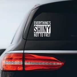 Bargain Max Decals - Everything Shiny Firefly Serenity Sticker Decal Notebook Car Laptop 6" (White)