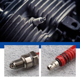 EMSea 2pcs A7TC Spark Plug Motorcycle Spark Plug Replacement Spark Plug 10mm Thread with 3 Electrode Compatible with GY6 50cc 70cc 90cc 110cc 125cc Moped Scooter ATV Quad