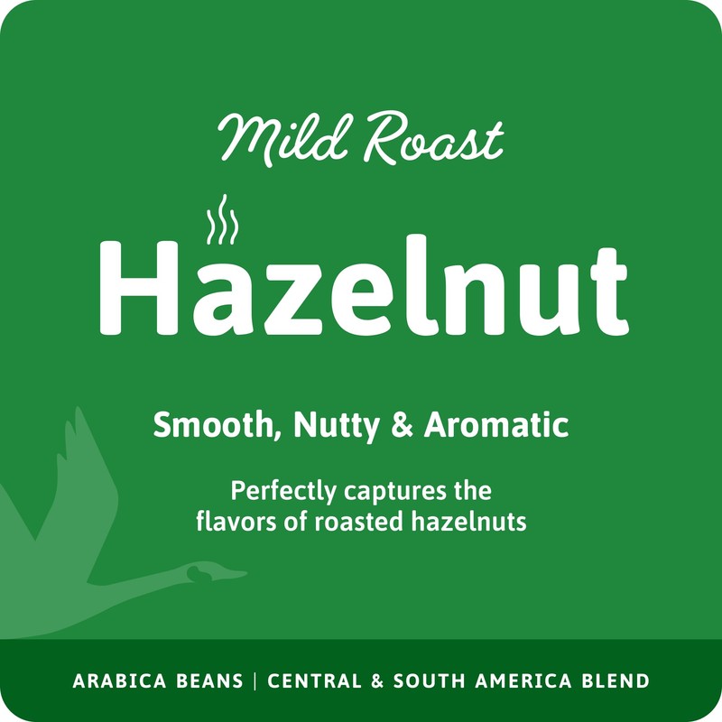 Wawa Ground Coffee Mild Roast, Hazelnut, 12 oz Bag, Lightly