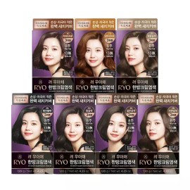 Amore [아모레] 려 우아채 한방크림염색 2입 모음 [05 밝은갈색 7N 2개] [Amore] Ryo Elegant Herbal Cream Dye Set [05 Light Brown 7N 2 pieces]