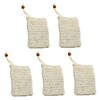 BIUDECO Set of 5 Soap Net Bags Exfoliating Mesh Reusable