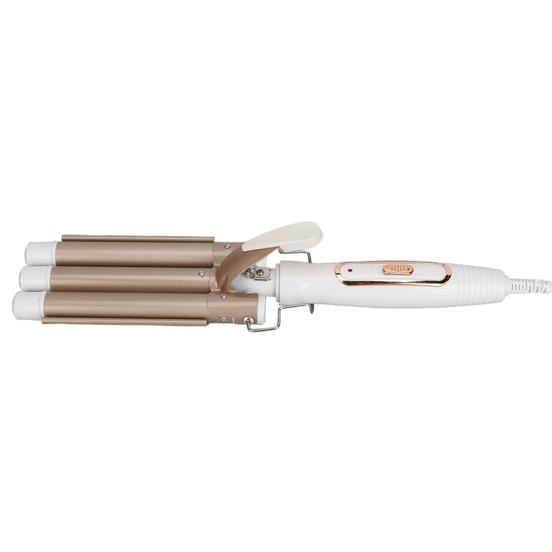 Wavy Curling Wand 3 Barrel Hair Crimper Dry and Wet
