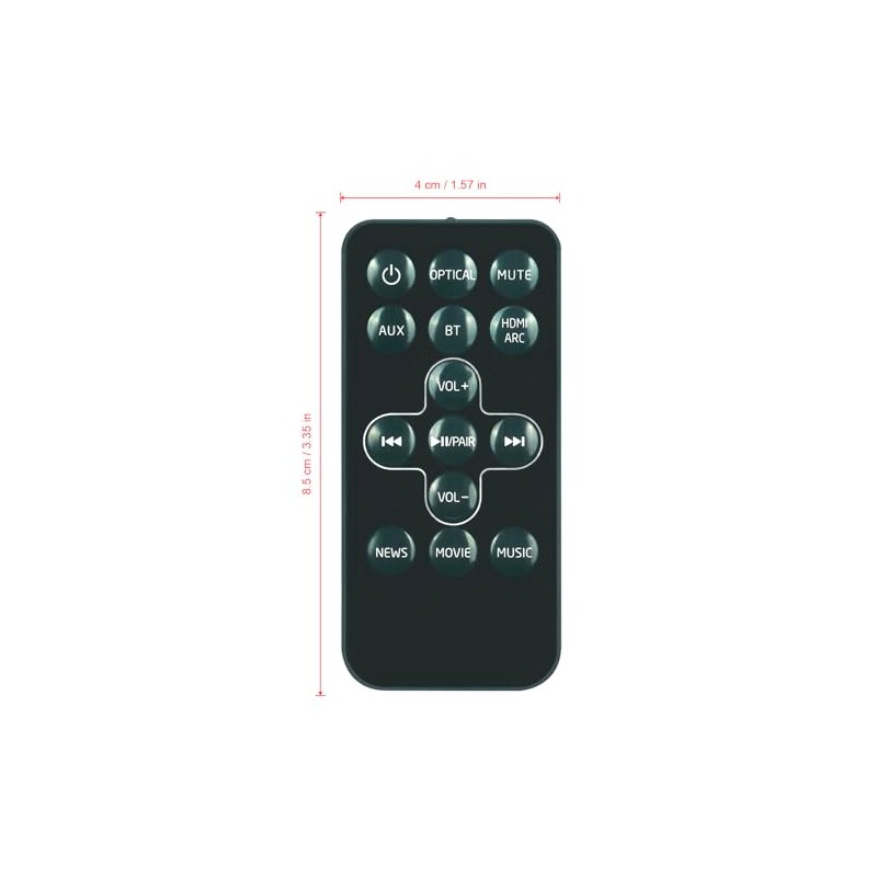 STV106 Replacement Remote fit for Sharp SoundBar System HT-SB110 HT-SB115