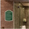 FKNSGR Hot Tub Safety Rules Sign 2 Pack, 10 x