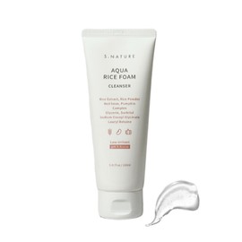 S-Nature Aqua Rice Mildly Acidic Cleansing Foam 160ml / 에스네이처 아쿠아 라이스 약산성 클렌징폼 160ml