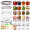 BIGIVACA 8 oz Mason Jars with Lids, 24 Pack Half