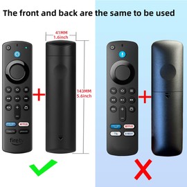 Hi Color Silicone Cover Compatible with 5.6 Inch Fire TV Stick (3rd Gen) Remote Firestick Remote Cover for Firesticksticktv Silicone Protective Case Sleeve(Red)
