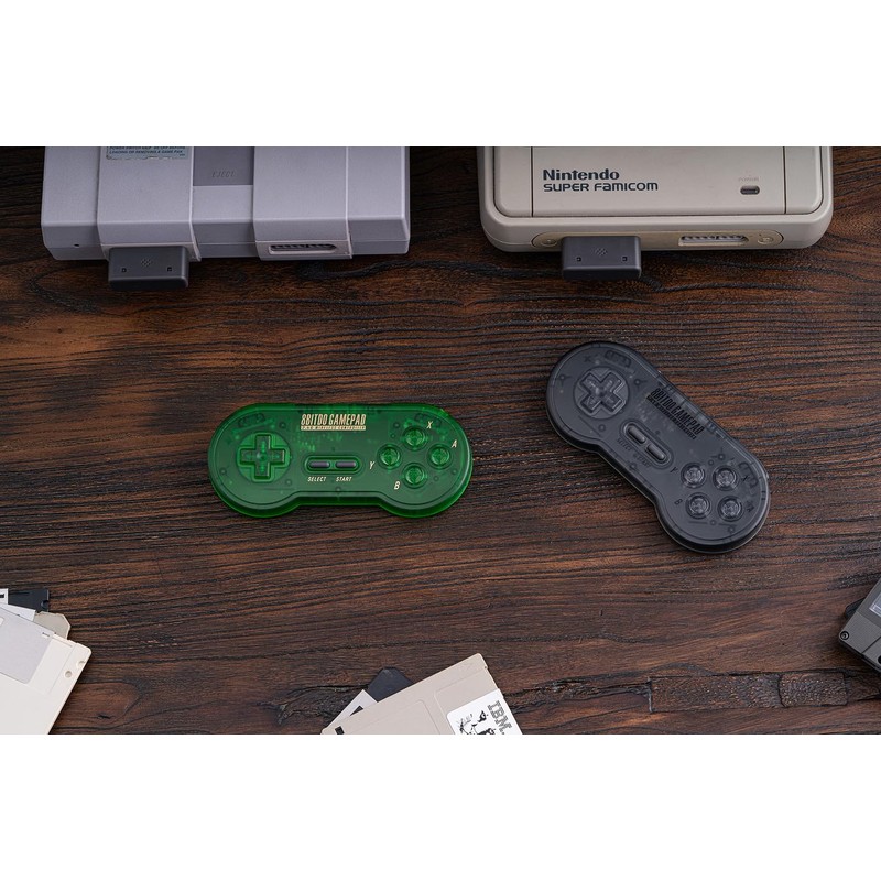 8Bitdo Sn30 2.4G Wireless Gamepad for Original SNES/SFC (Transparent Edition)