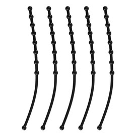 Laroal 4pcs Rubber Guard Strap Ice Auger Blade Protectors Power Blade Protectors Ice Auger Accessories for Power and Hand Ice Augers Winter Ice Fishing Black