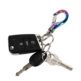 BESYL Color Commerce Keychain with 2 Key Rings, Office and School Heavy Duty Car Key Chain for men and women.